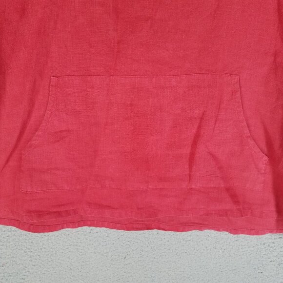 Bryn Walker Linen Blouse Women's Small Pink Oversized Lagenlook Beach Travel - Picture 4 of 11